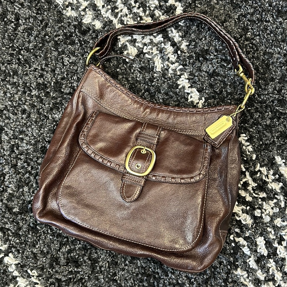 Coach Dillan shoulder bag brown leather 15435